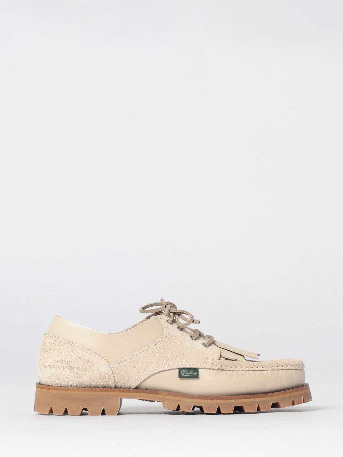 Paraboot Thiers Suede Derby Shoes with Fringes from a Special Collaboration