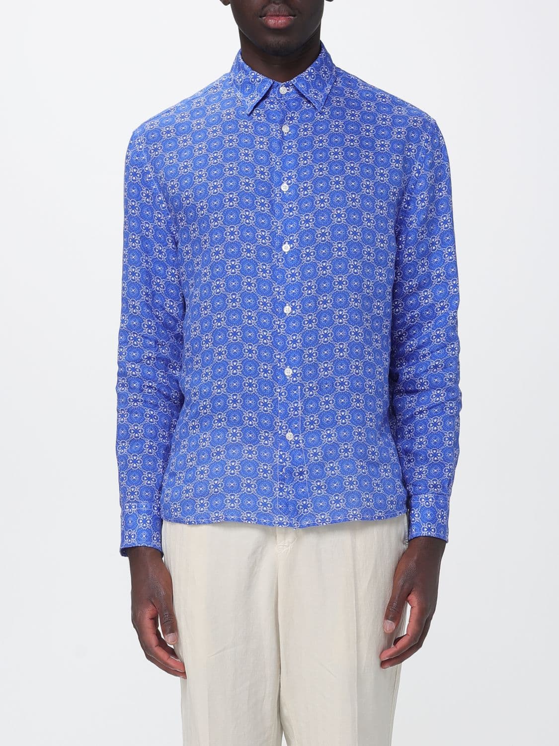 Peninsula Shirt Men color Blue 1