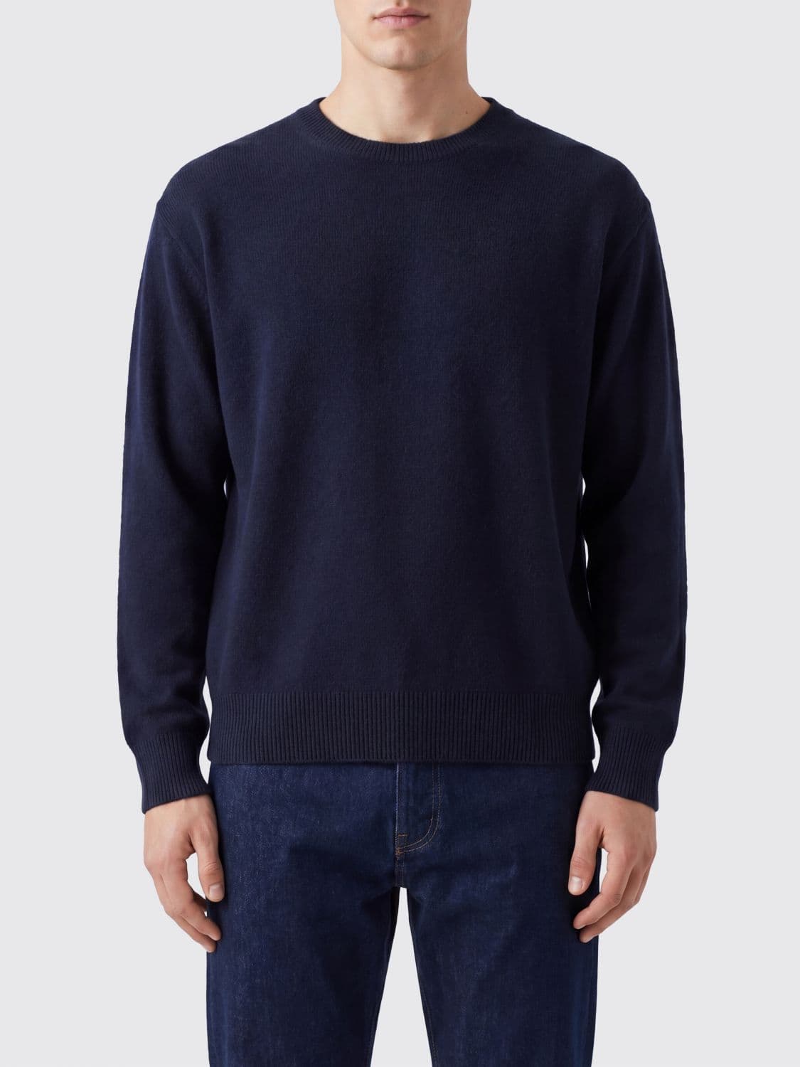 The Row Long-Sleeved Crewneck Jumper Crafted in Pure Cashmere