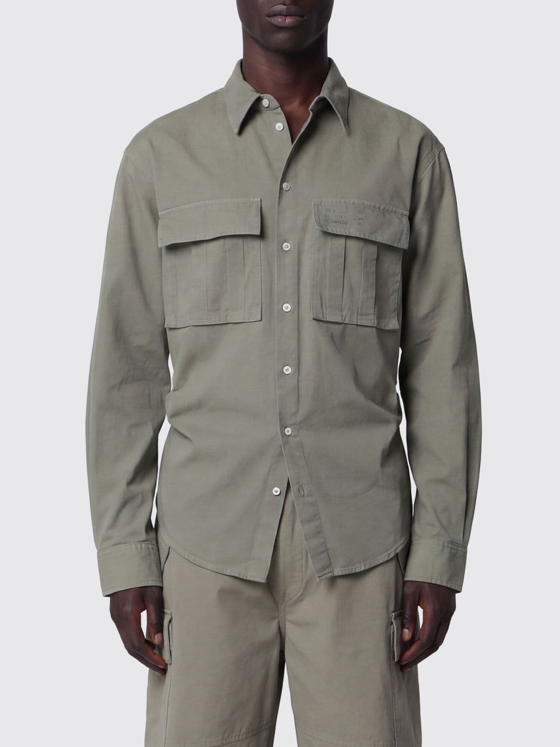 Dsquared2 Casual Shirt in Cotton with French Collar and Flap Pockets
