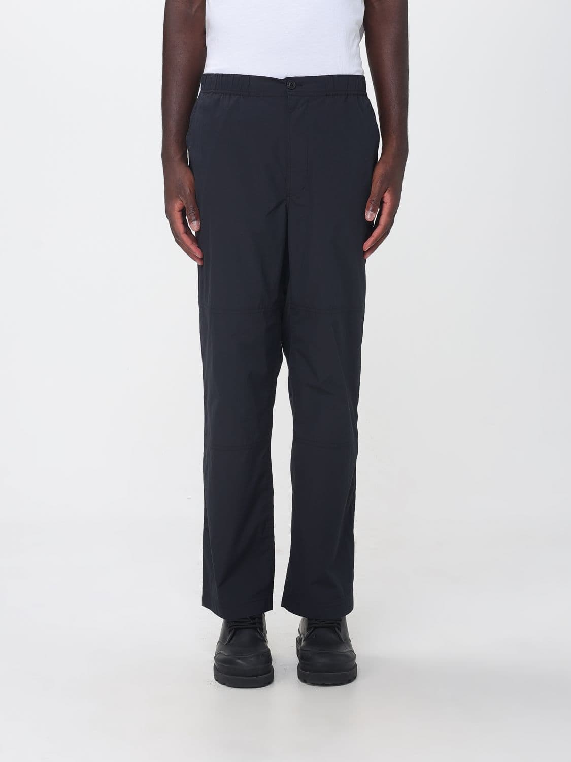 Save The Duck Slim Fit Stretch Technical Fabric Trousers with Elasticated Waist by