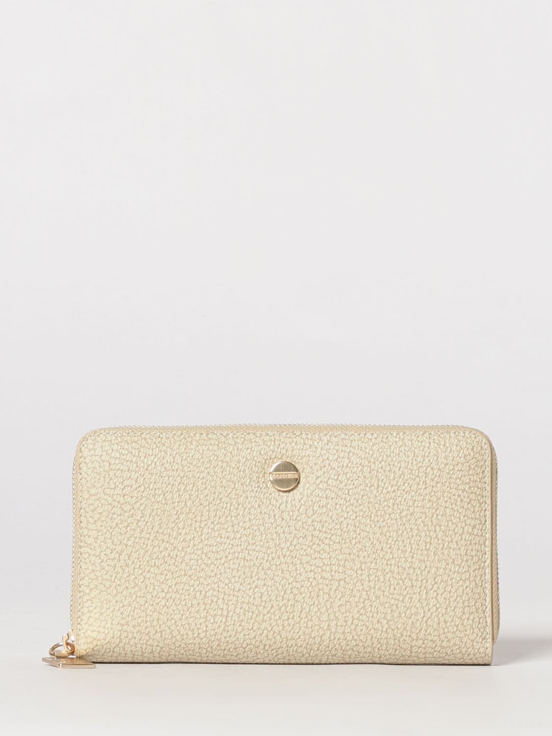 Borbonese Large Continental Pebbled Leather Zip-Around Wallet