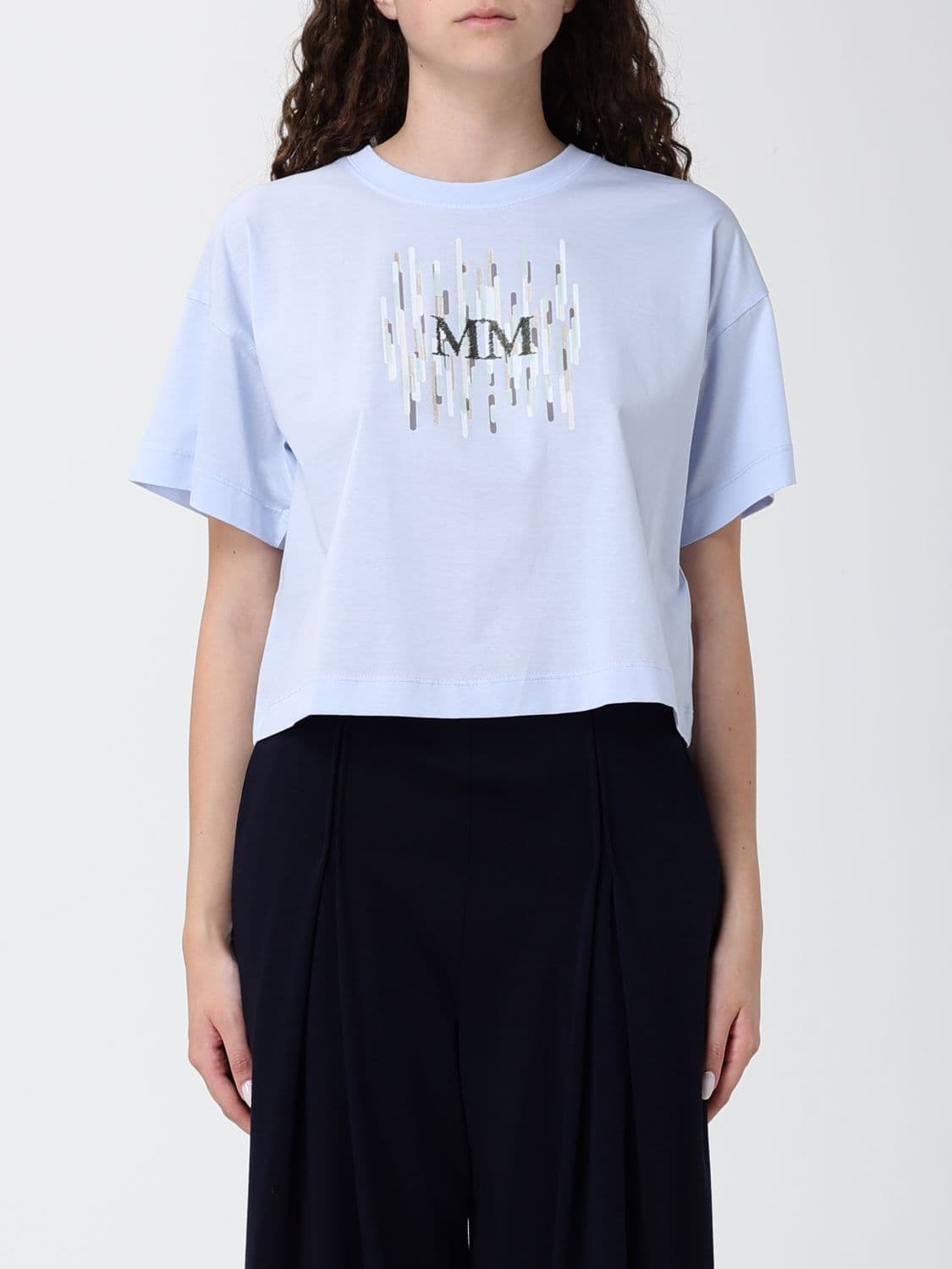Mm Max Mara T-Shirt Woman color Sky