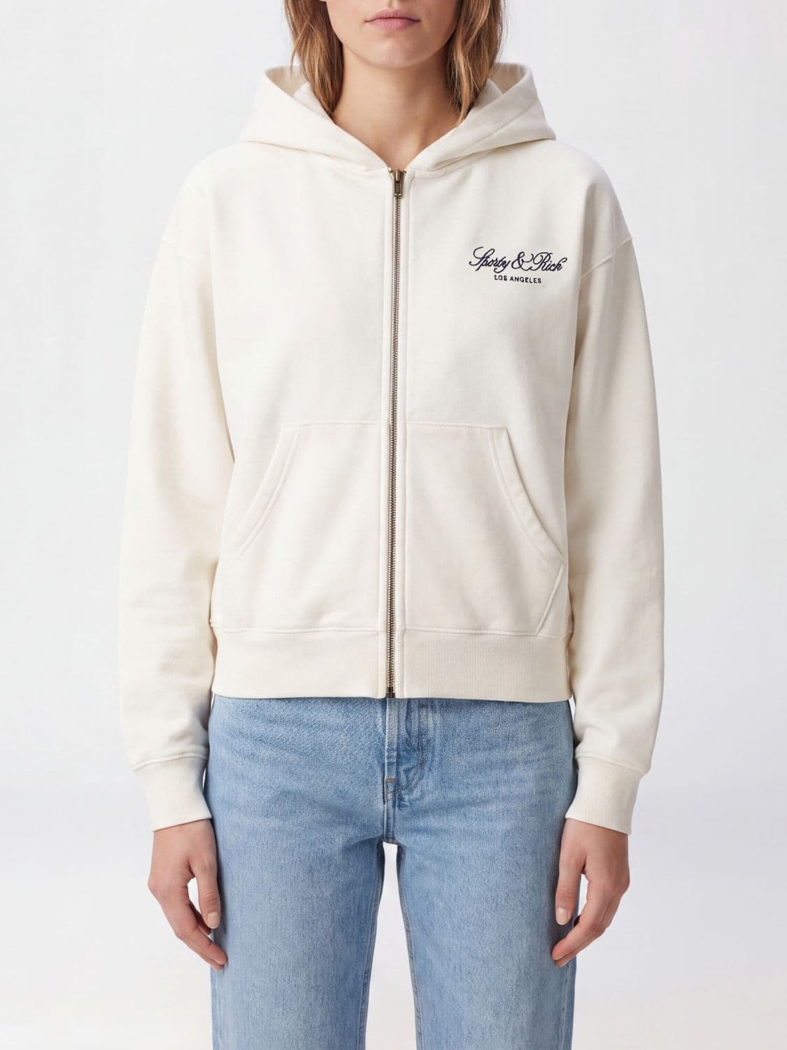 Sporty & Rich Sweatshirt Woman color Ecru
