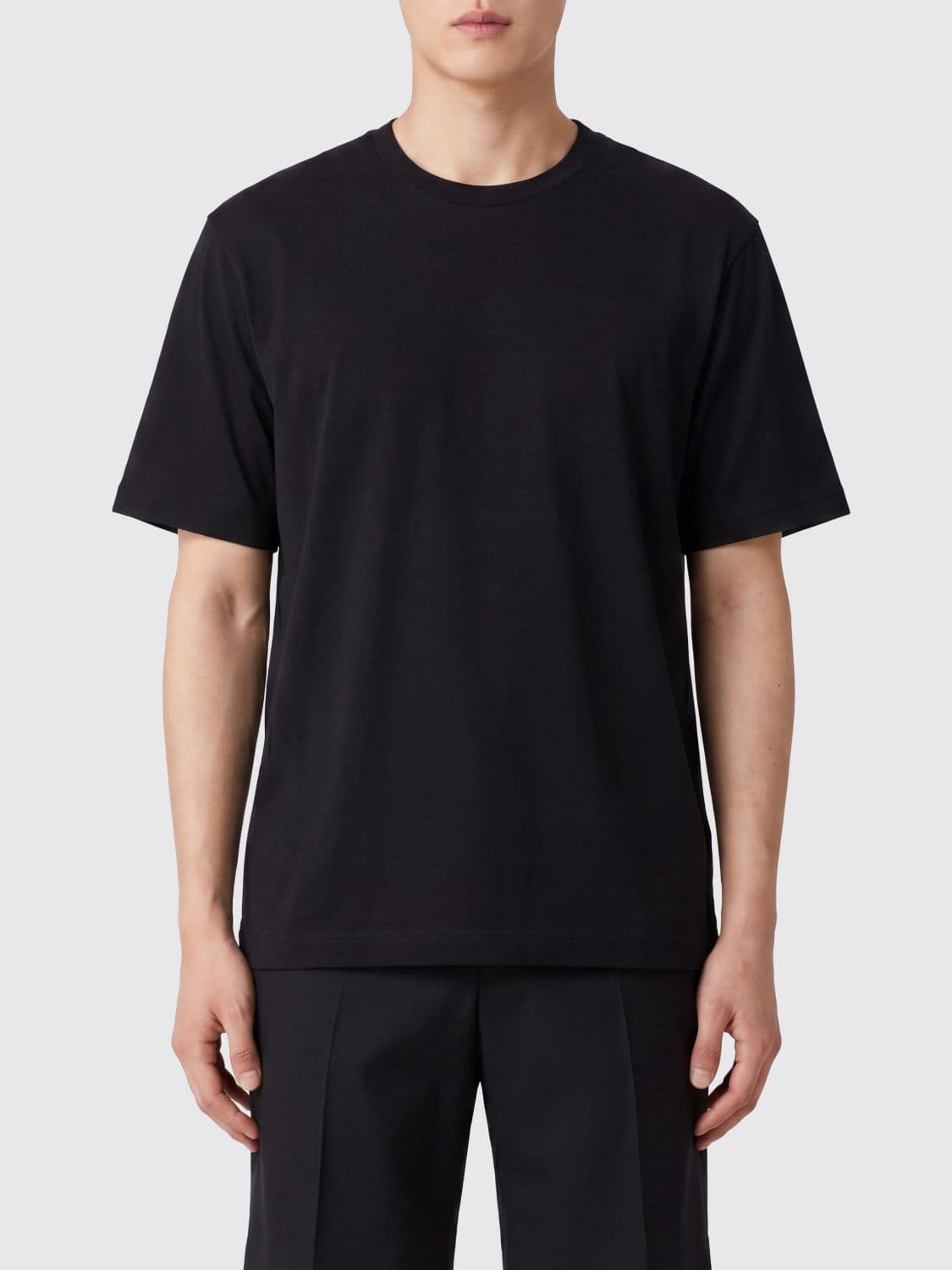 Dolce & Gabbana Black Cotton Short-Sleeved T-Shirt with Crew Neck · 50