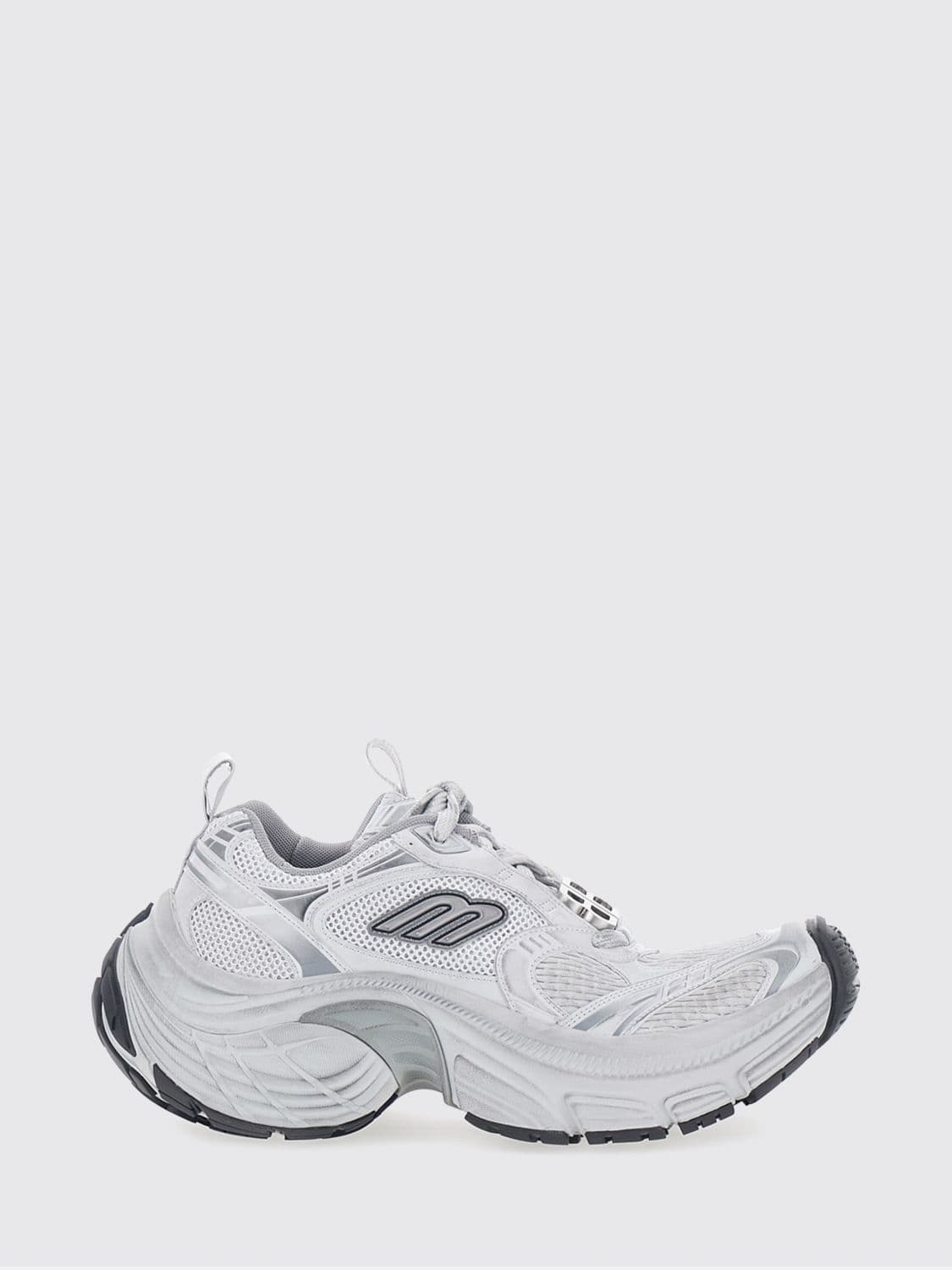 Balenciaga Low-Top Mesh and Rubber Trainers with Chunky Sole and Double Pull-Tab · 44