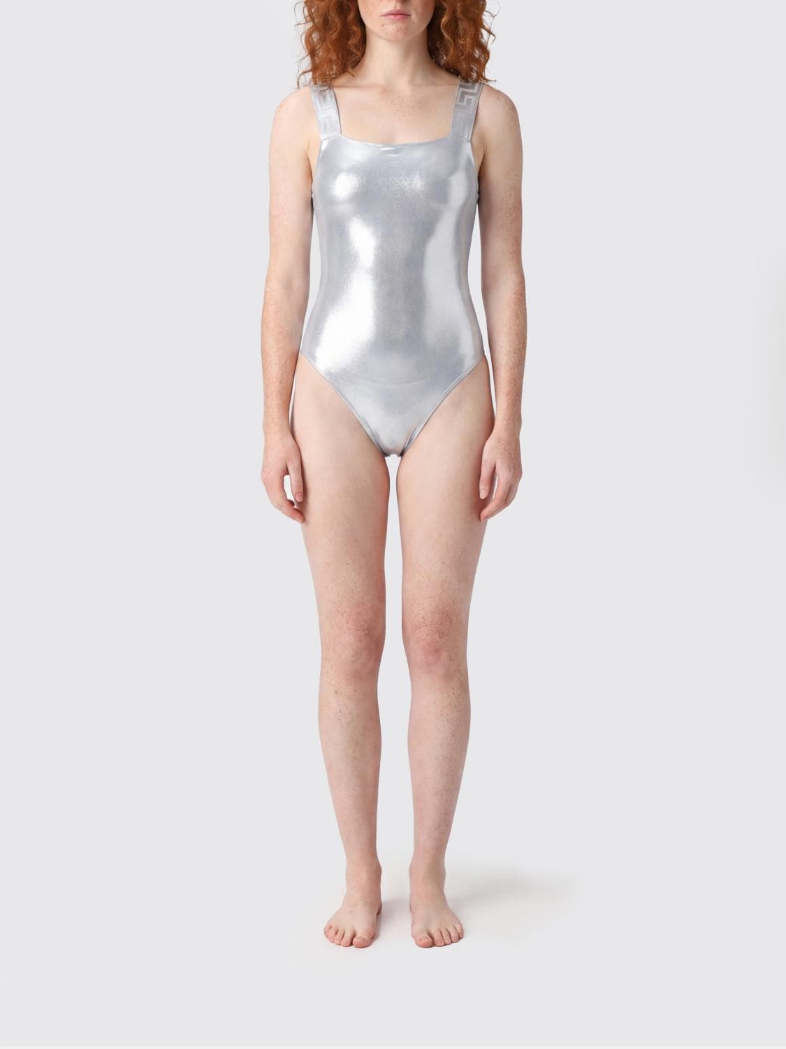 Versace Swimsuit Woman color Steel · 2