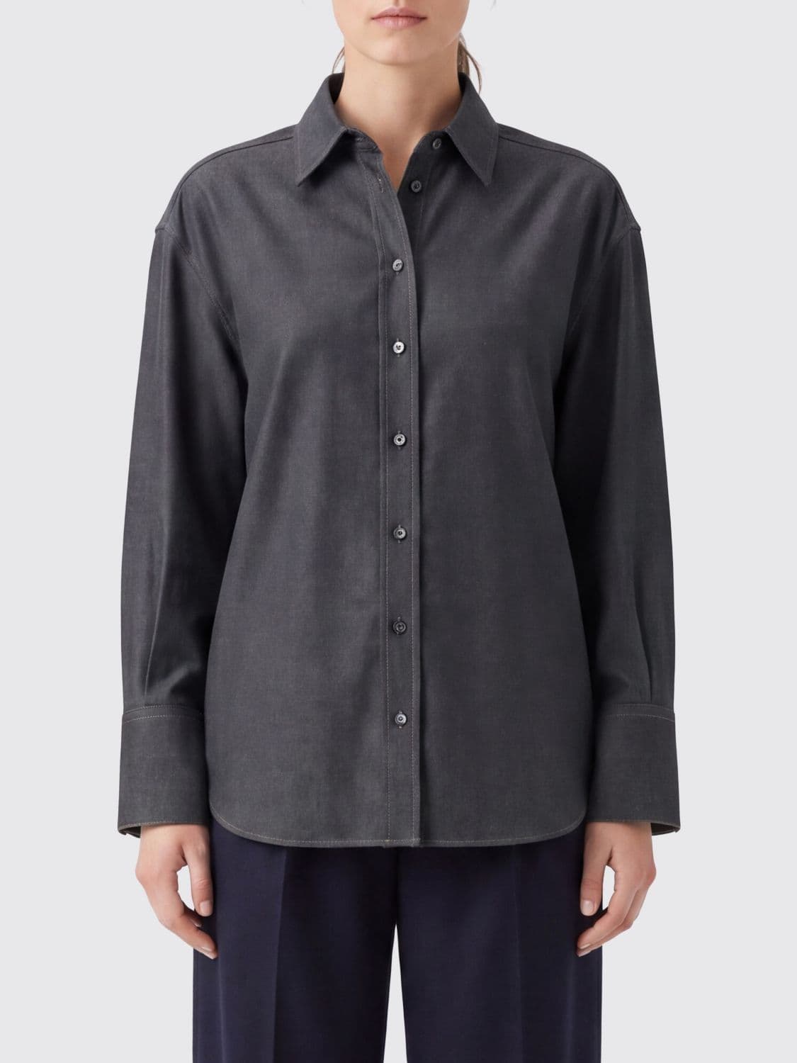 Brunello Cucinelli Cashmere Shirt with French Collar