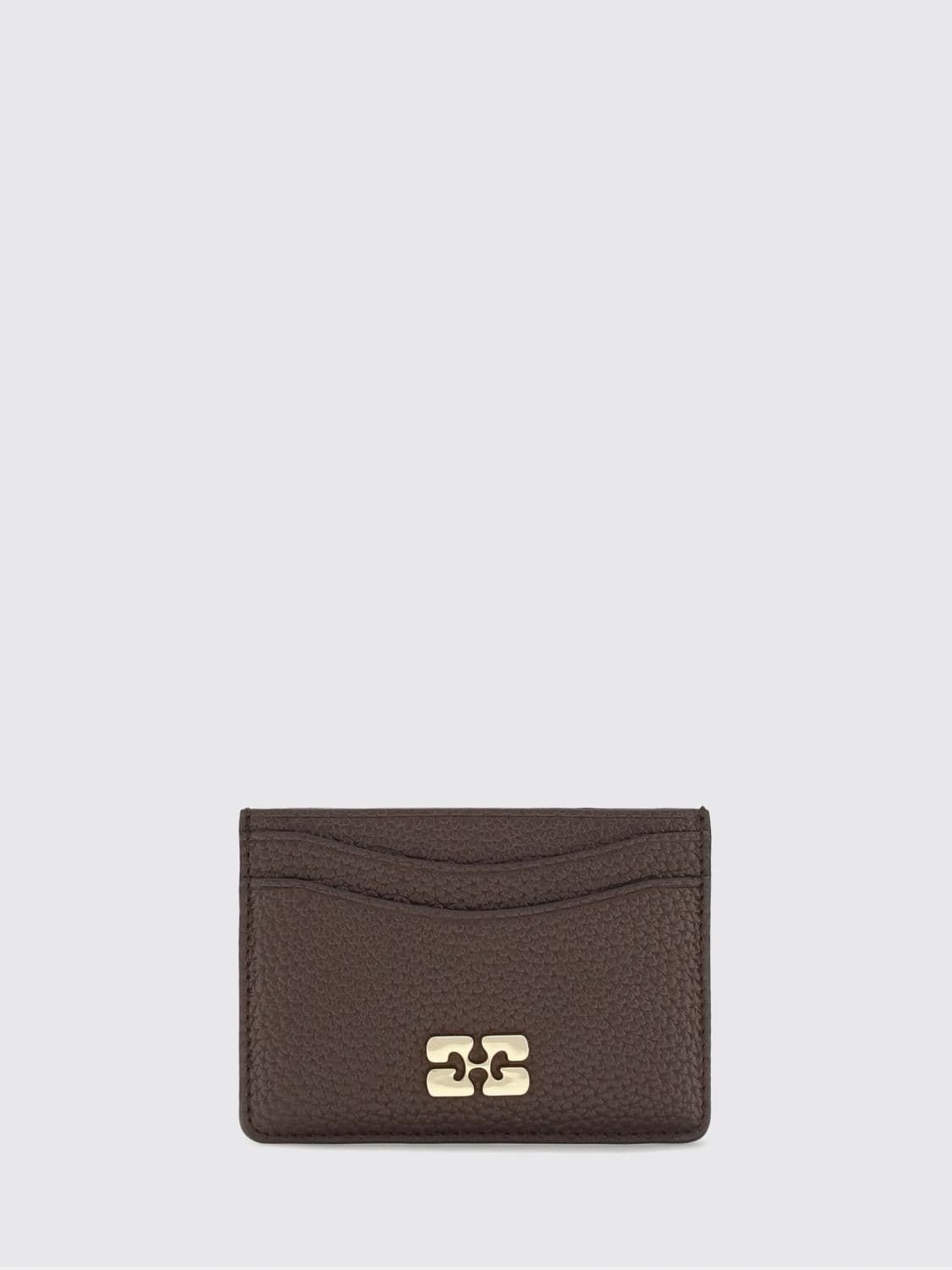 Ganni Butterfly Logo Recycled Leather Card Holder