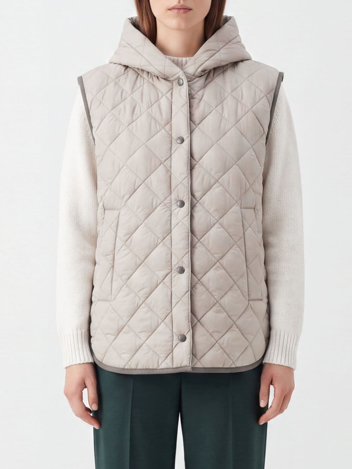 Brunello Cucinelli Quilted Technical Fabric Gilet