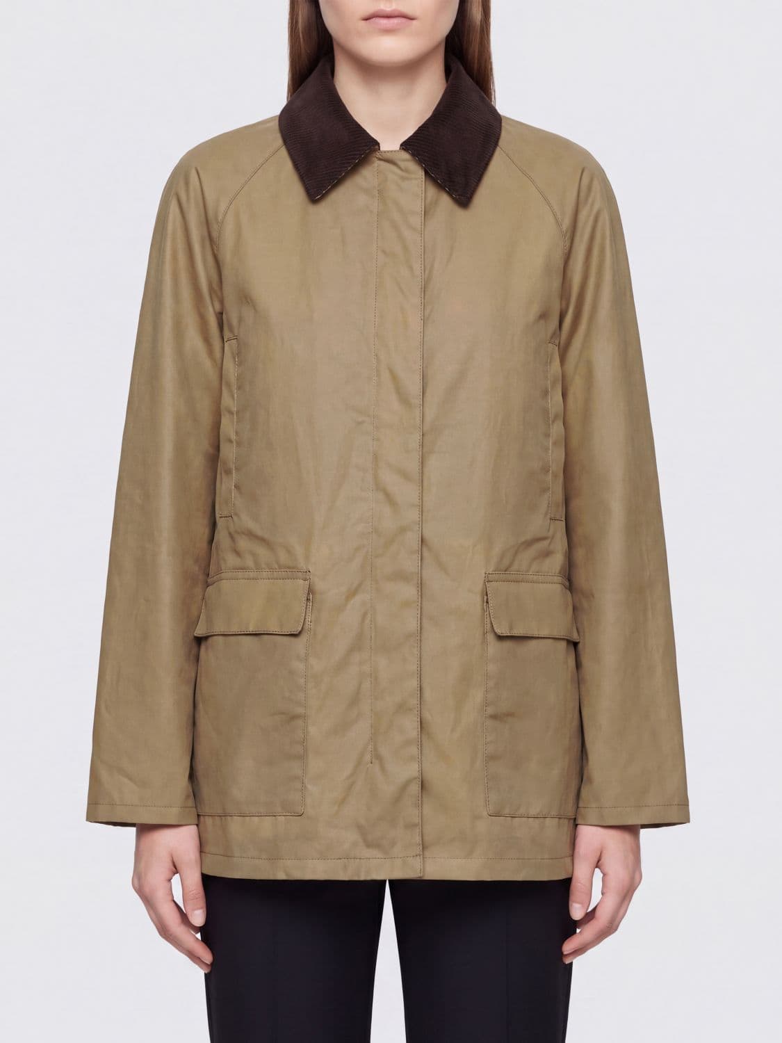 Toteme Country Short Jacket in Organic Cotton with Velvet Collar