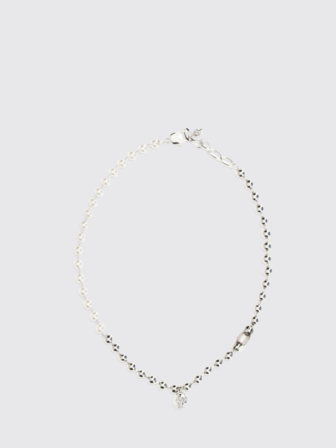 Mcqueen Alexander Skull Pendant Brass Choker Necklace