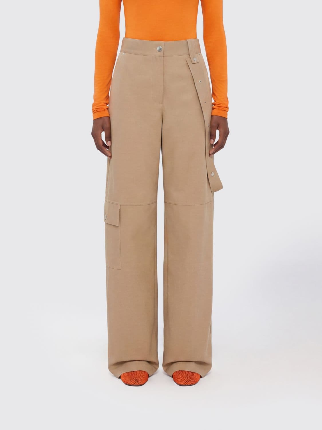Msgm Pants Woman color Beige