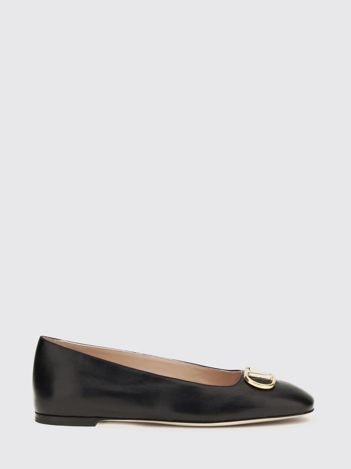 Valentino Garavani VLogo Signature Smooth Calf Leather Ballet Flats