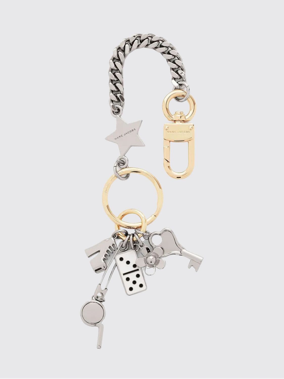 Marc Jacobs The Domino Effect Metal Keyring with Star Charms