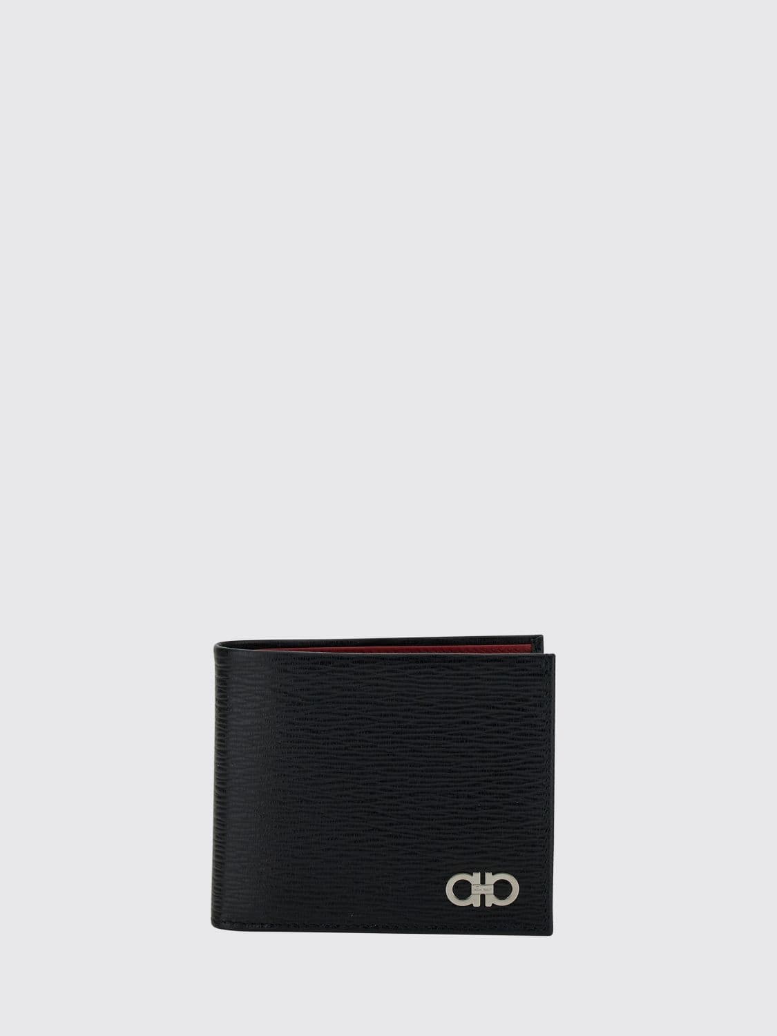 Ferragamo Gancini Embossed Calfskin Bifold Wallet · OS