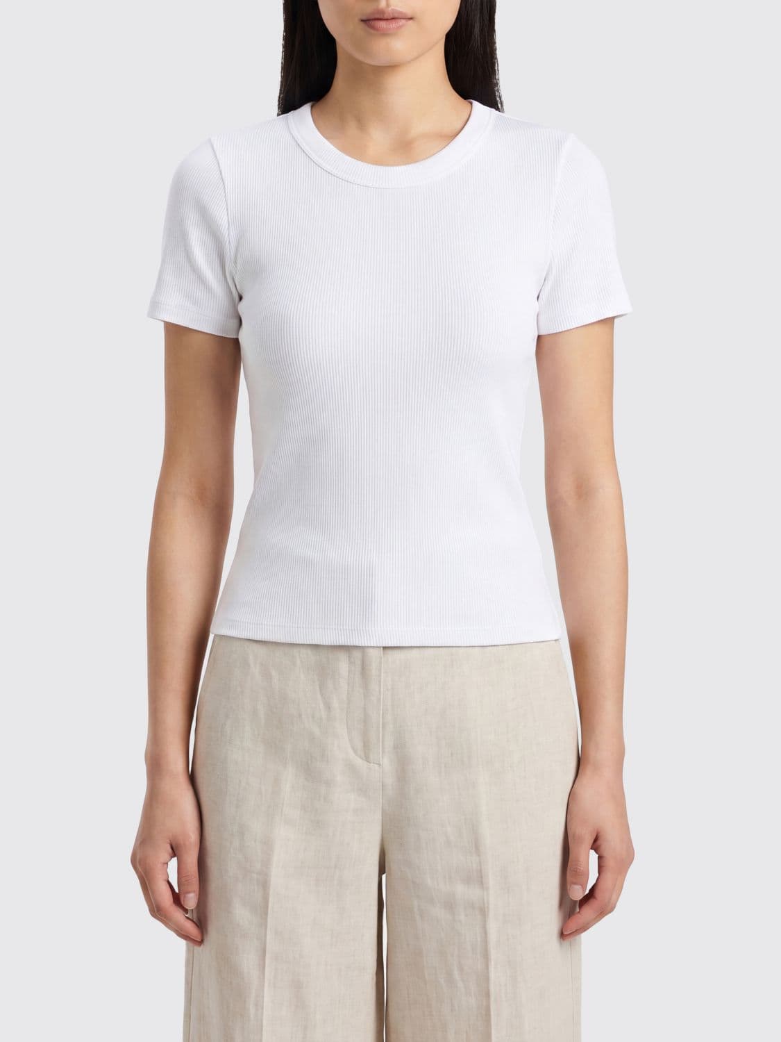 Rag & bone Slim Fit Stretch-Cotton Crewneck T-shirt with Short Sleeves · L