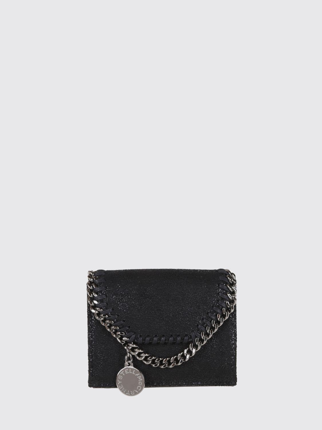Stella Mccartney Tri-Fold Wallet in Eco Alter Mat with Metallic Logo · OS