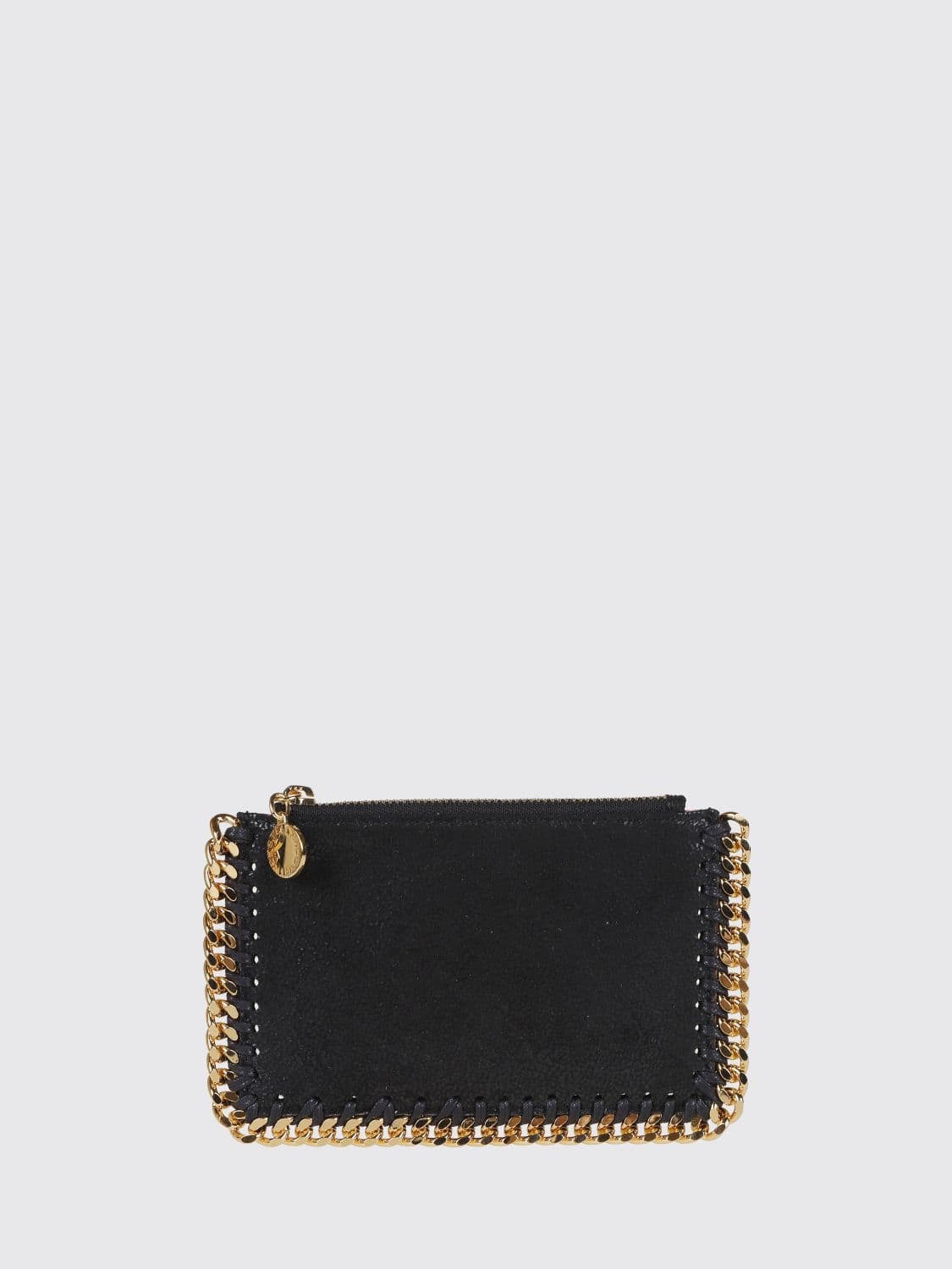 Stella Mccartney Falabella Flat Faux Leather Card Holder with Logo