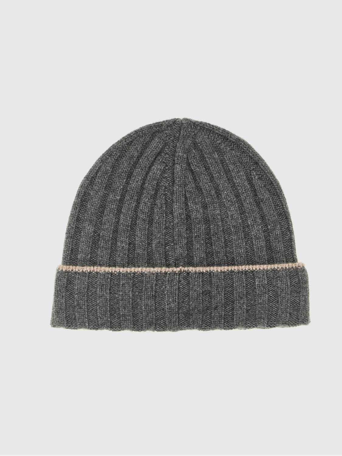Brunello Cucinelli Ribbed Pure Cashmere Beanie with Cuff