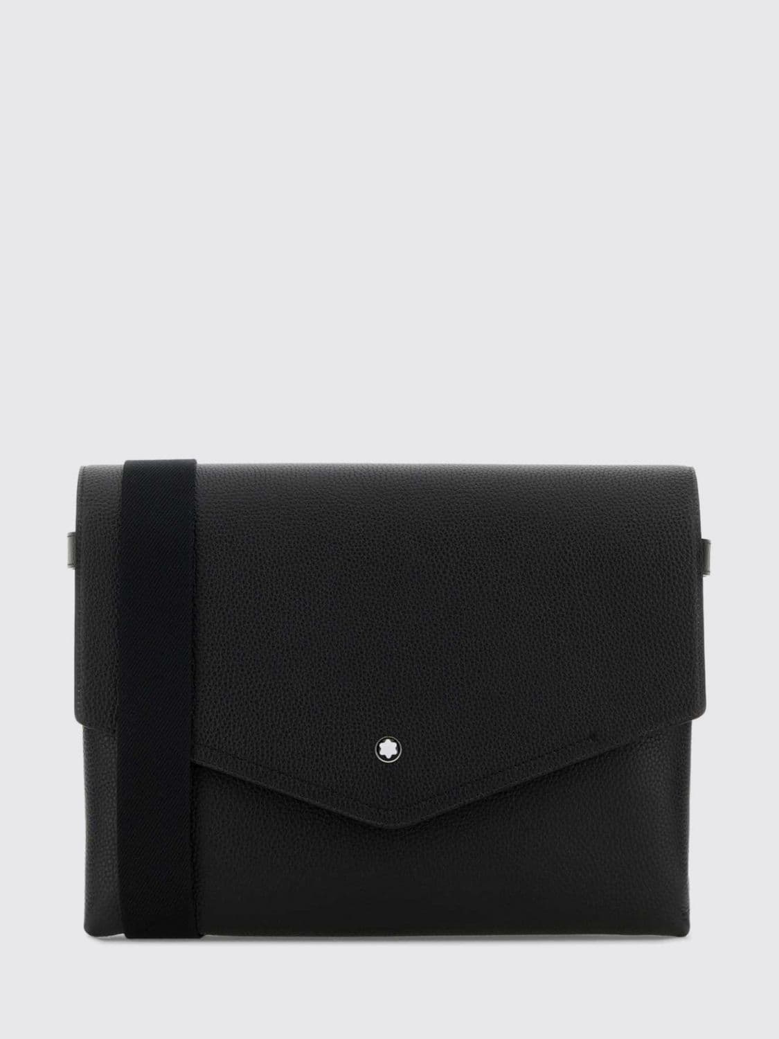 Montblanc Companion Grained Leather Document Bag with Removable Shoulder Strap