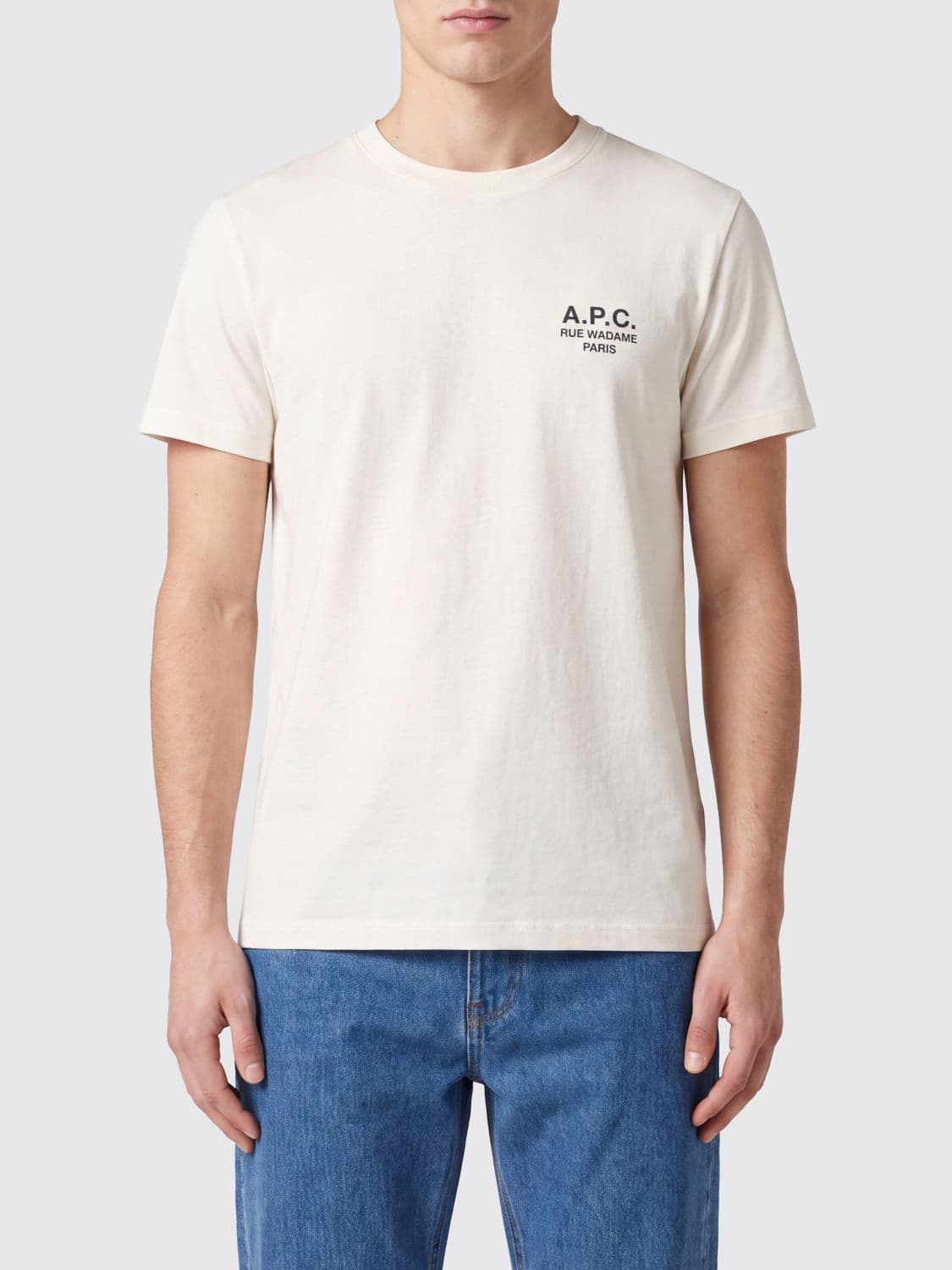 A.p.c. A. P.C. Slim Fit Cotton T-shirt with Contrast Logo