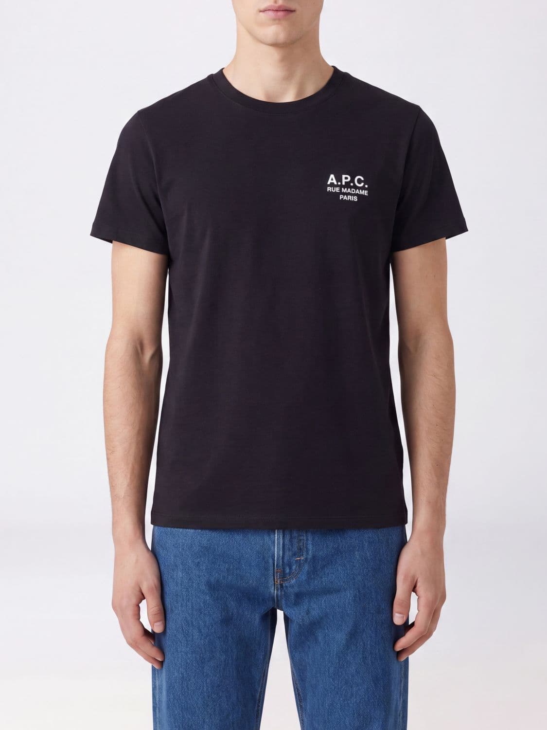 A.p.c. A. P.C. Slim Fit Cotton T-shirt with Contrast Logo
