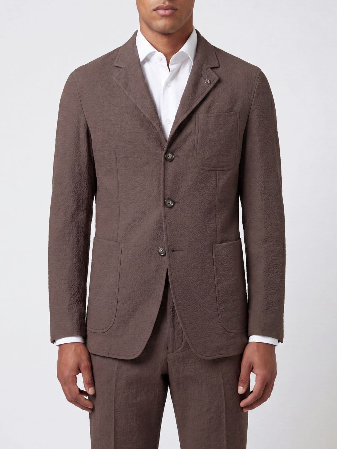 Tagliatore Single-Breasted Stretch-Cotton Blazer with Patch Pockets