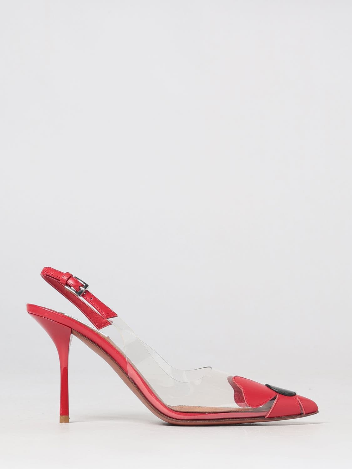 Alaïa Bloom Floral Pattern PVC Slingbacks with High Stiletto Heel