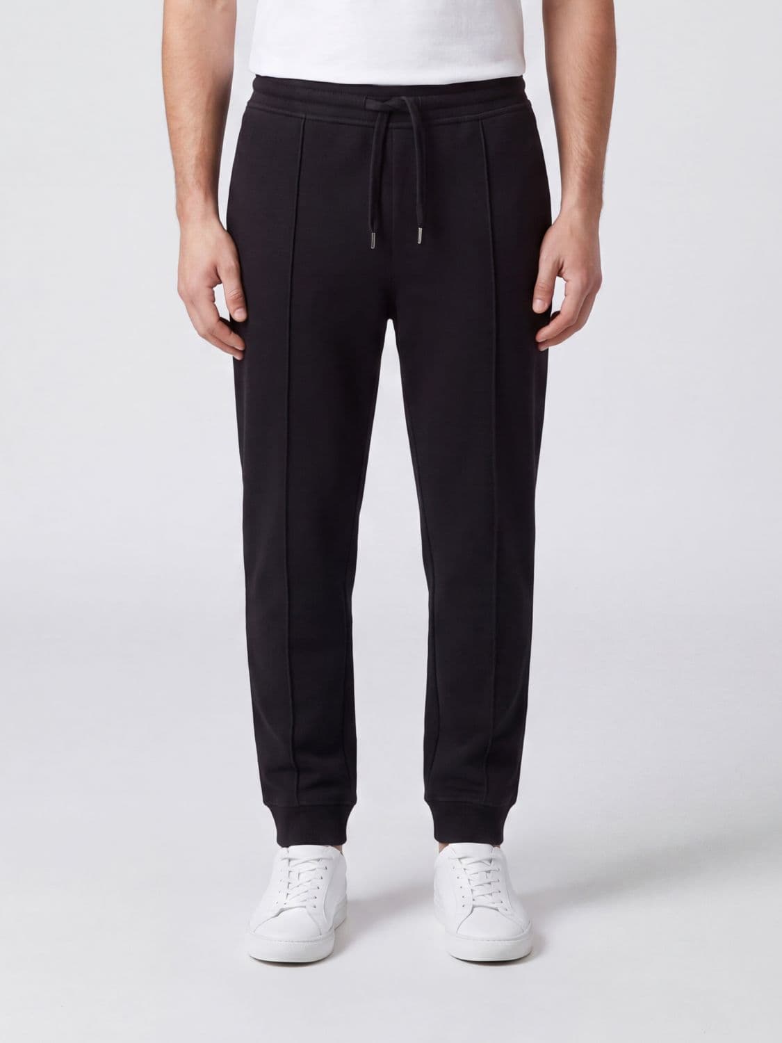 Brunello Cucinelli Slim Fit Cotton Blend Jogging Trousers with Drawstring Waist