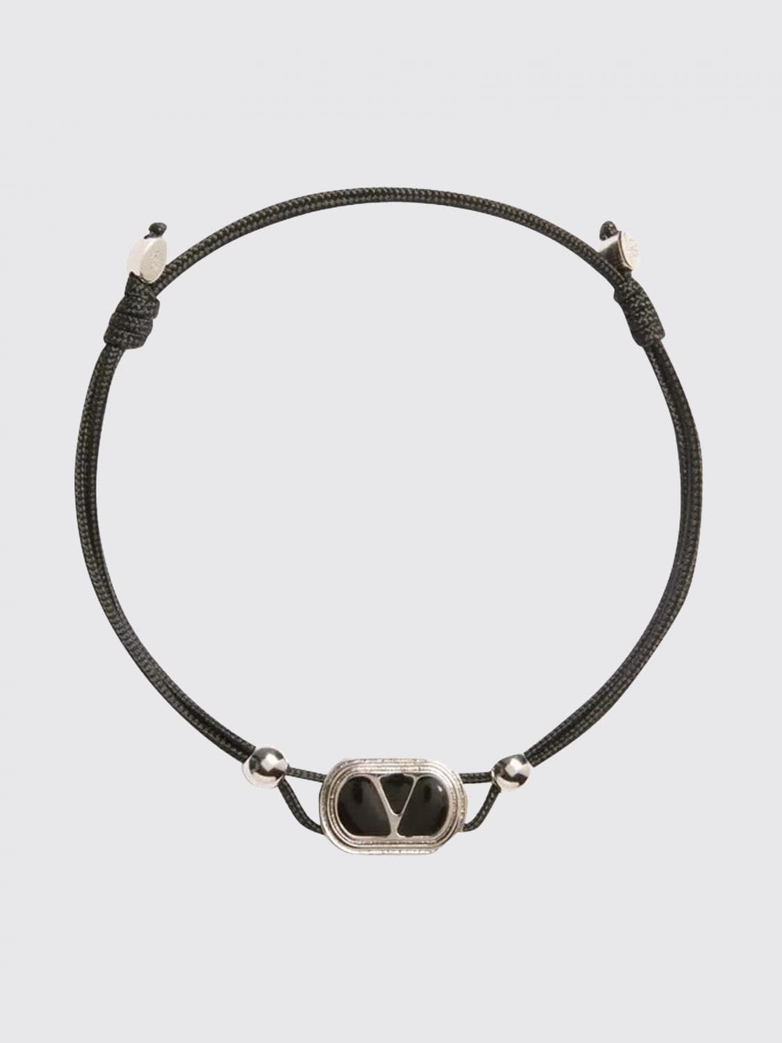 Valentino Garavani VLogo Signature Cotton Bracelet with Drawstring Closure