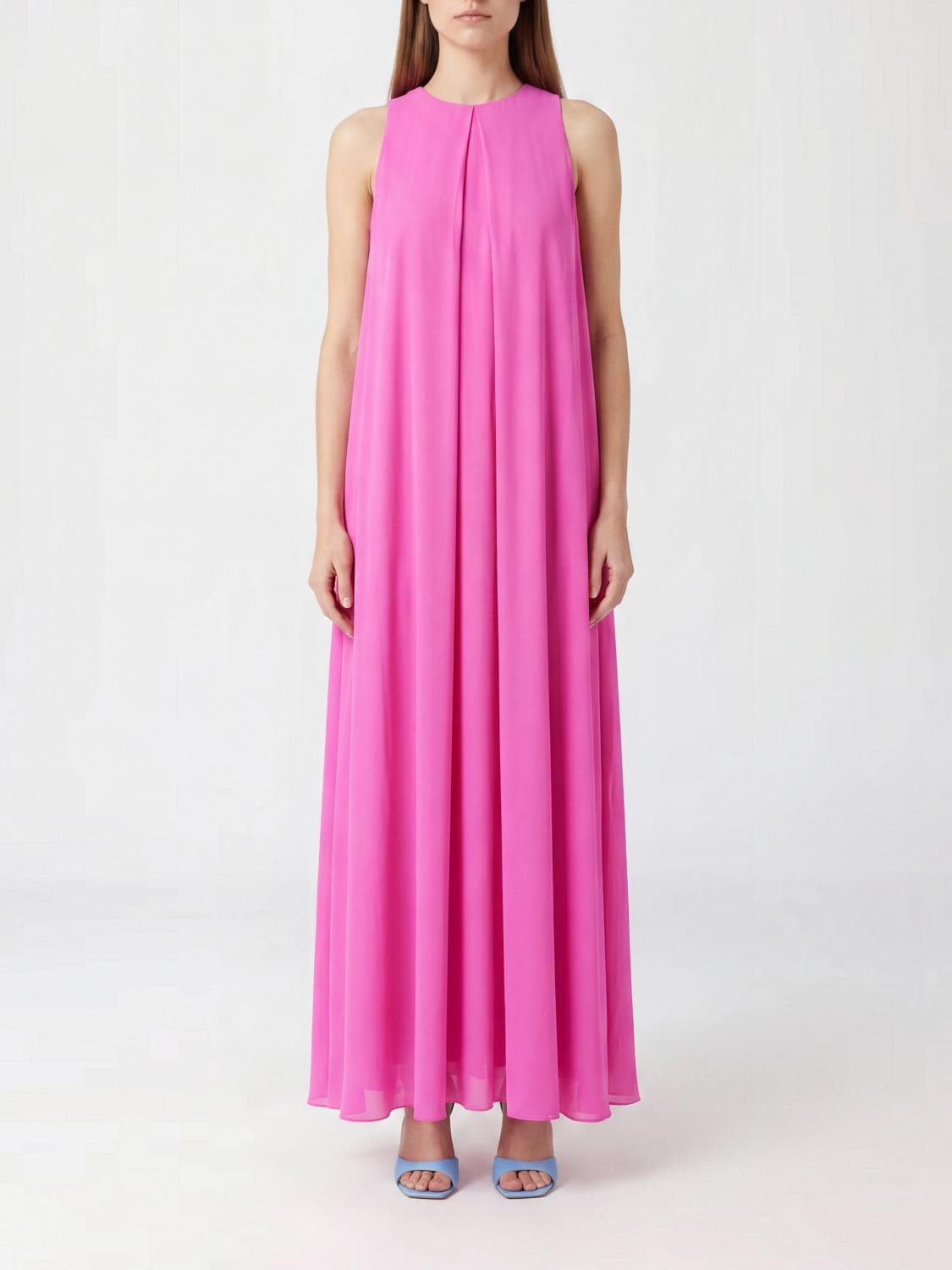 Gianluca Capannolo Off-the-Shoulder Silk Midi Tunic for Ceremonies