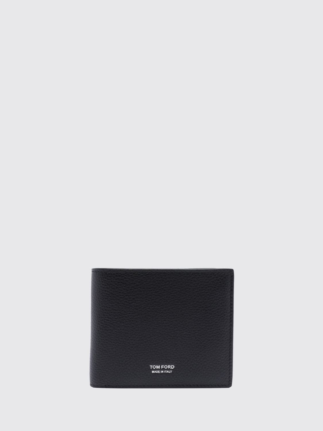 Tom Ford Bifold Calf Leather Wallet with Bill Compartment and Logo · OS