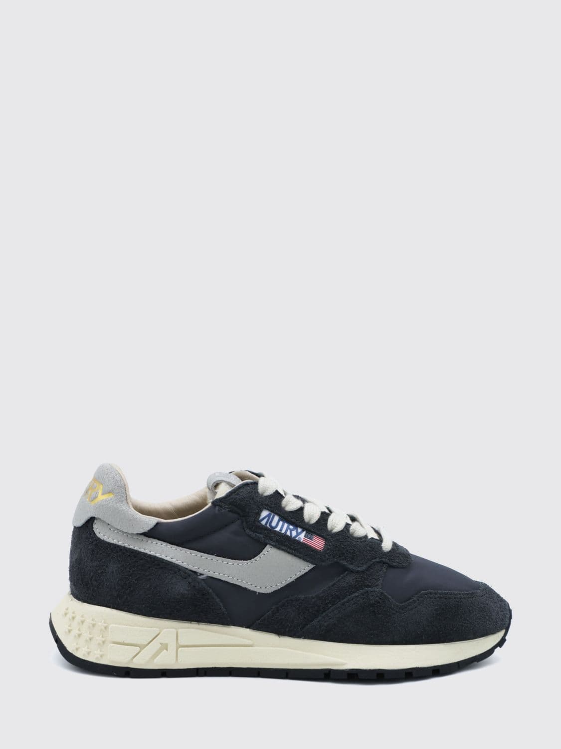 Autry Reelwind Nylon and Suede Sneakers with Serrated Sole