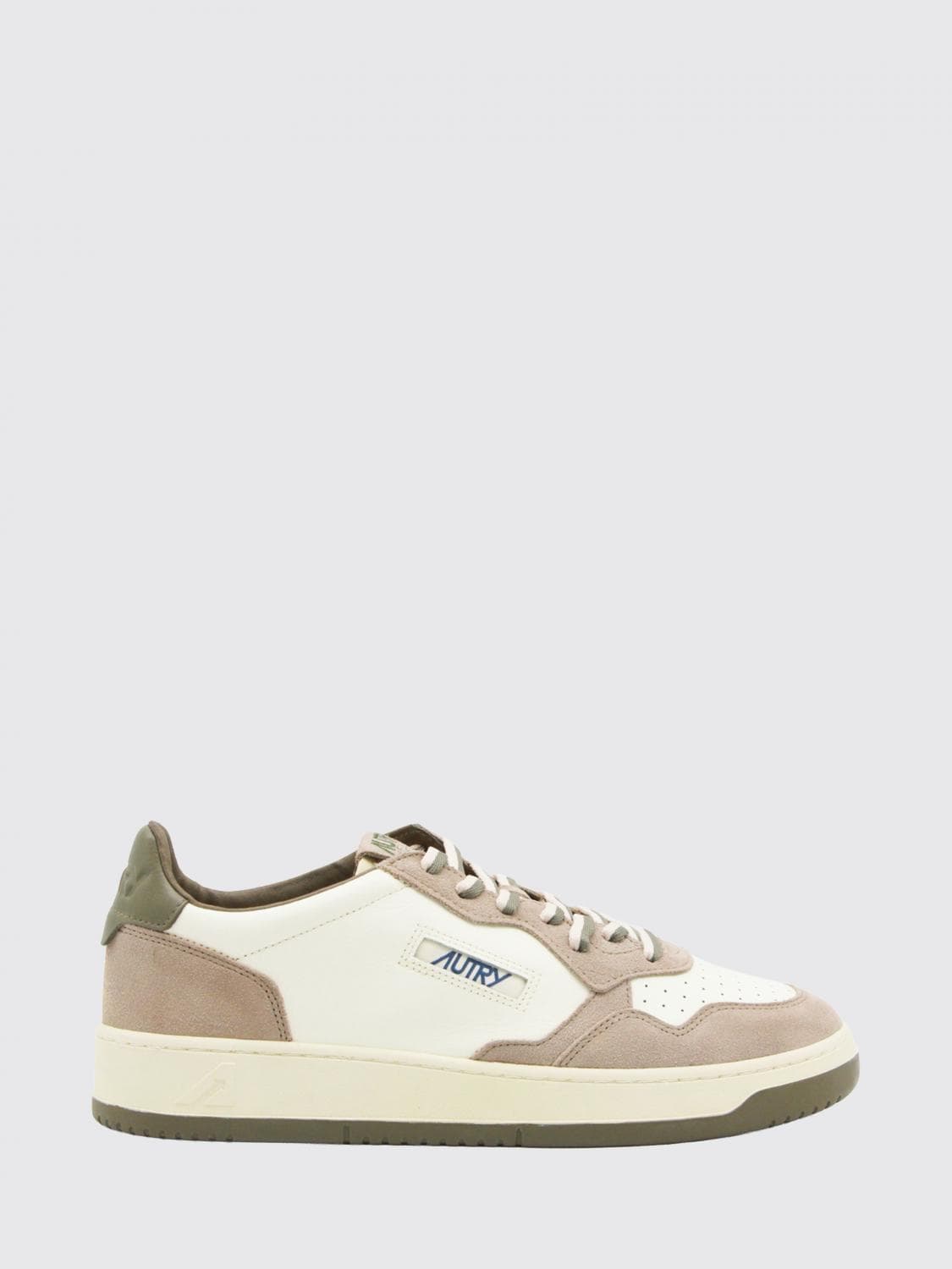 Autry Medalist Low Top Trainers in Bicolour Leather and Suede
