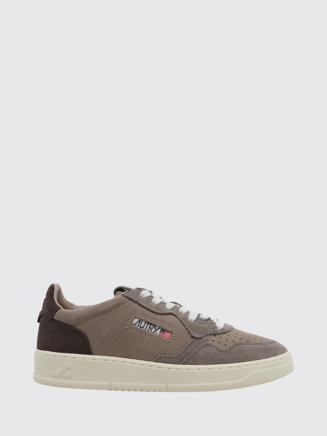 Autry Medalist Low Top Trainers in Bicolour Leather and Suede