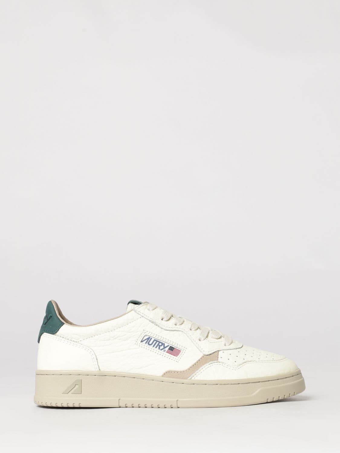 Autry Medalist Low Top Trainers in Bicolour Leather and Suede