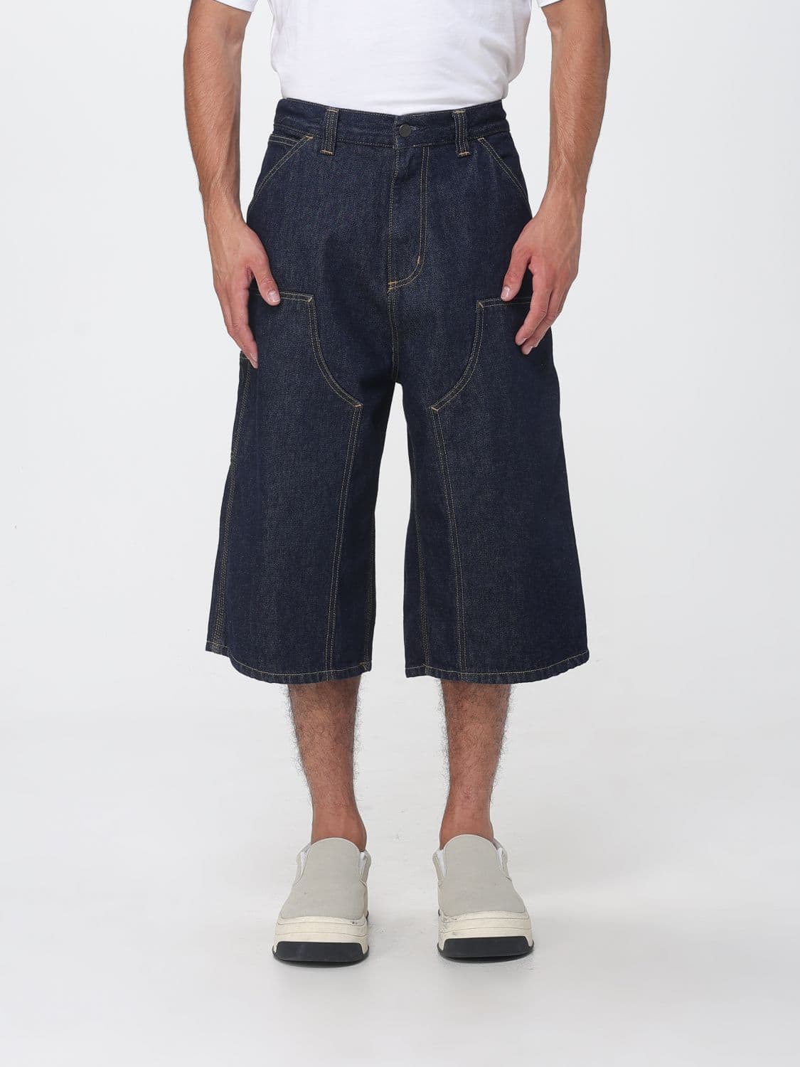 Carhartt Wip OG Double Knee Pant Cargo Shorts in Denim with Wide Leg · XS