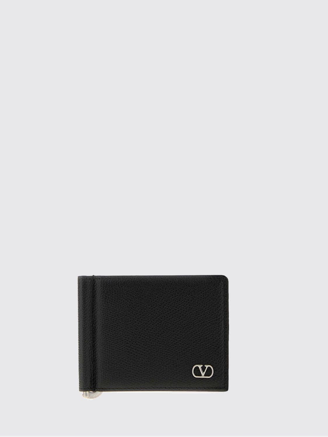 Valentino Garavani VLogo Leather Bifold Wallet with Money Clip · OS