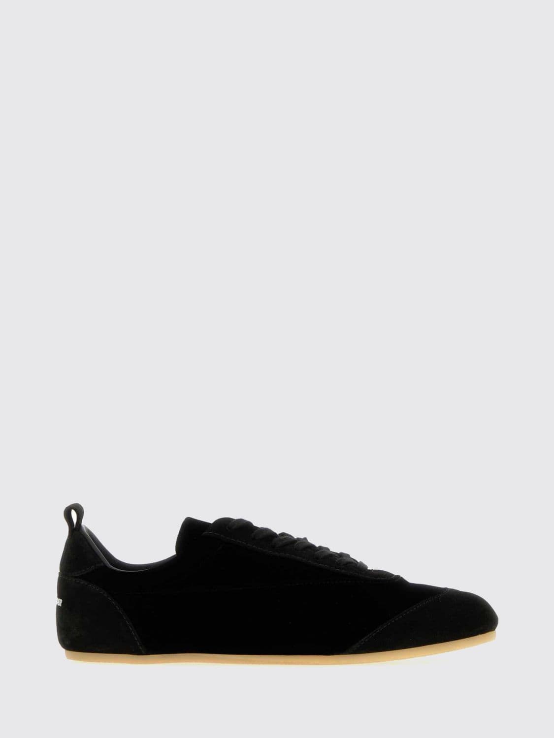 Jil Sander Etage Sneakers in Velvet and Suede with Rear Pull Tab