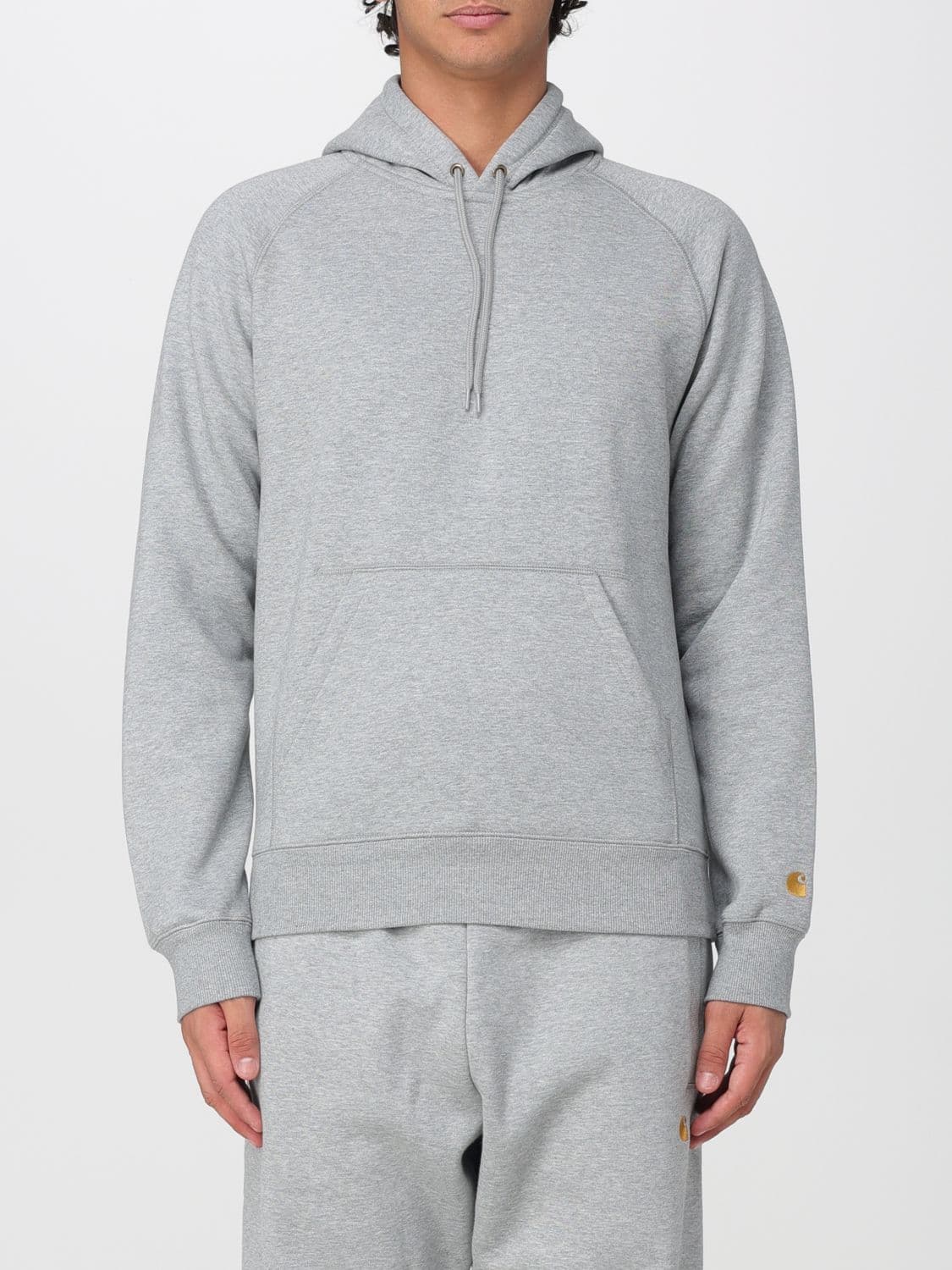 Carhartt Wip Cotton Hoodie with Kangaroo Pocket