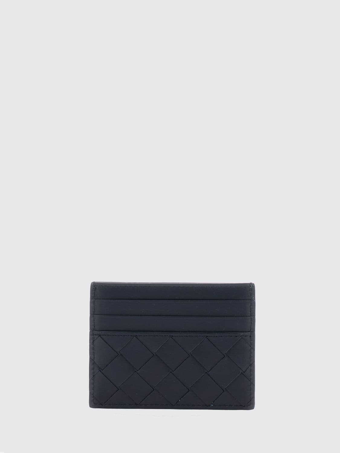 Bottega Veneta Woven Calfskin Flat Card Holder · OS