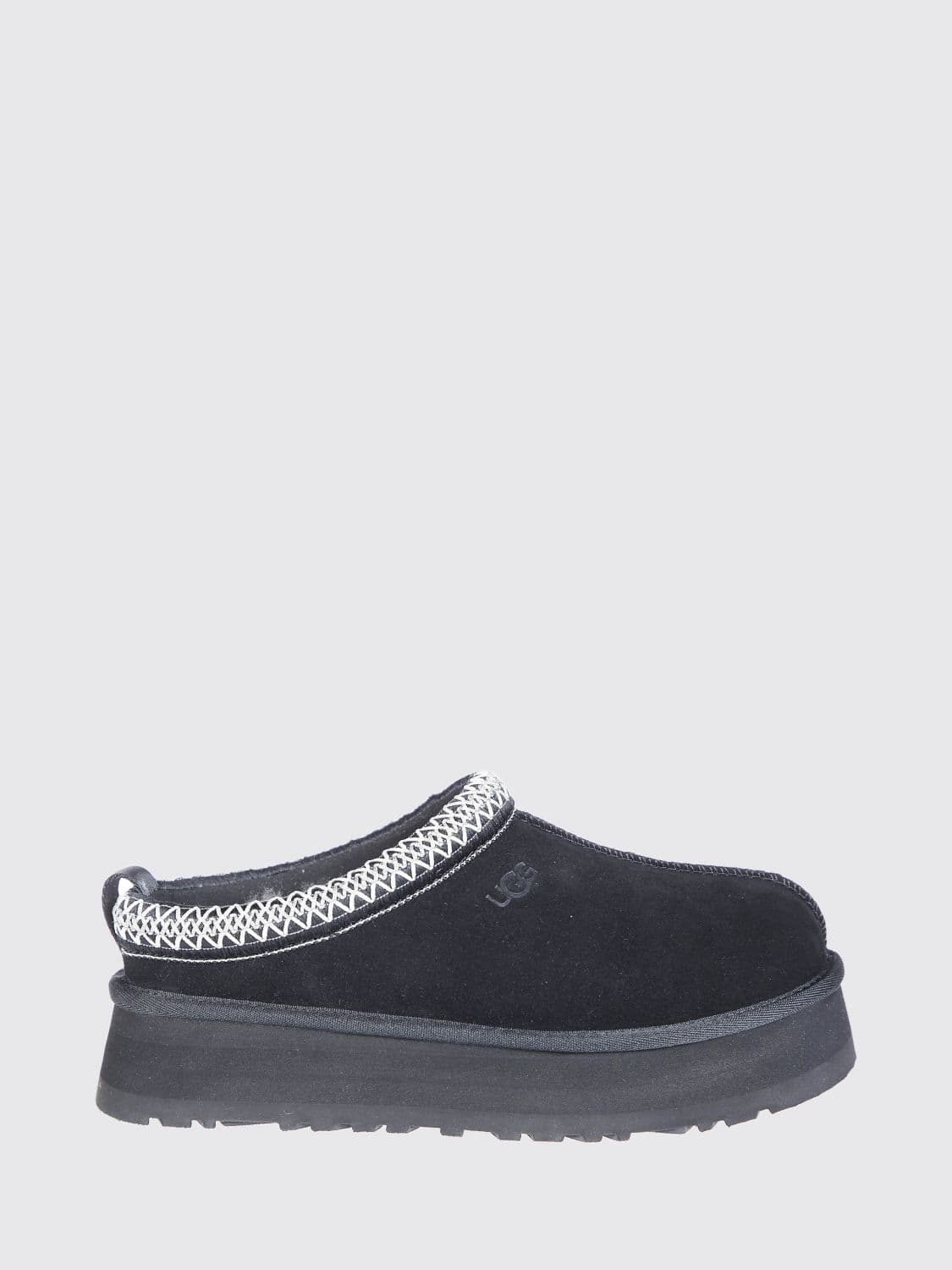 Ugg Tazz II Suede Mules with Platform Sole and Contrasting Stitching