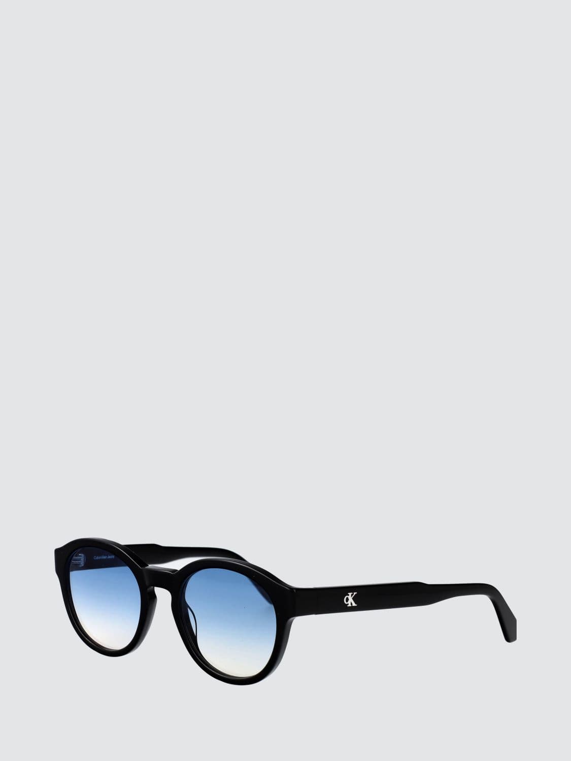 Calvin Klein Jeans Round Acetate Sunglasses with Monogram
