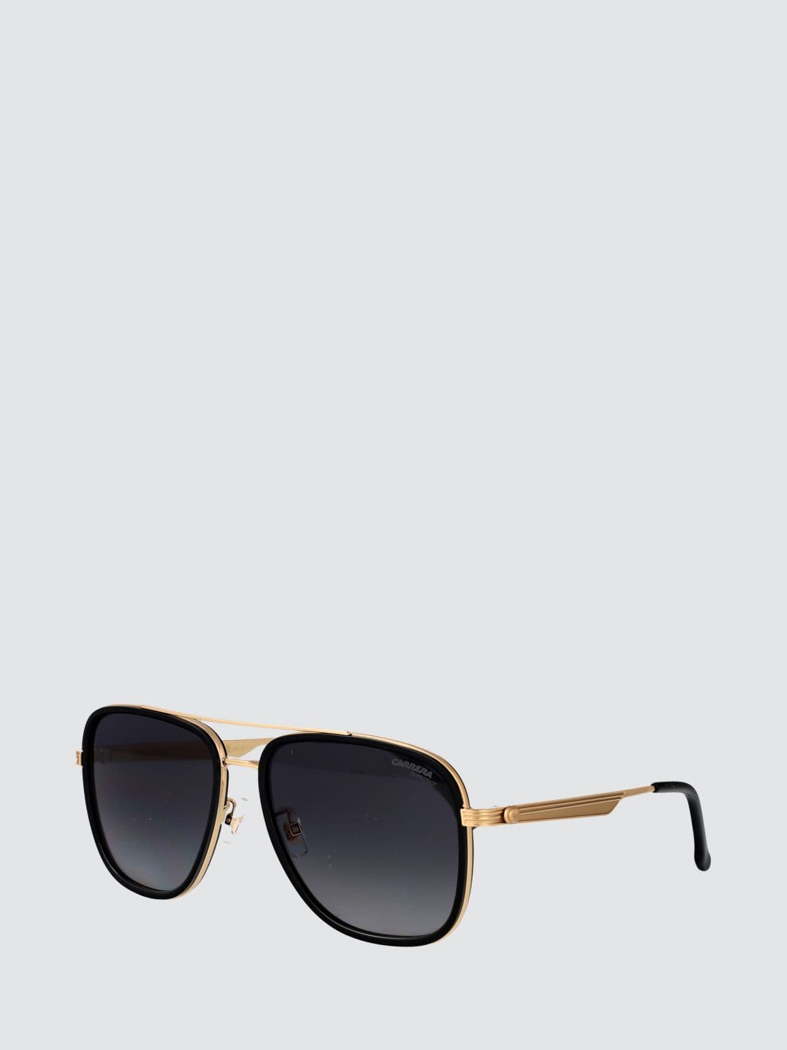 Carrera Rectangular Metal Aviator Sunglasses with Double Bridge