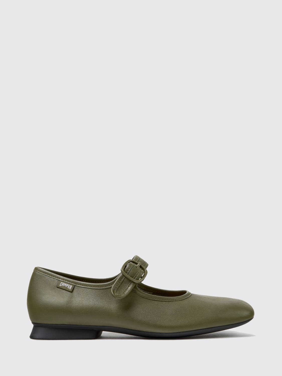 Camper Casi Myra Smooth Leather Mary Janes with Adjustable Strap and Round Toe