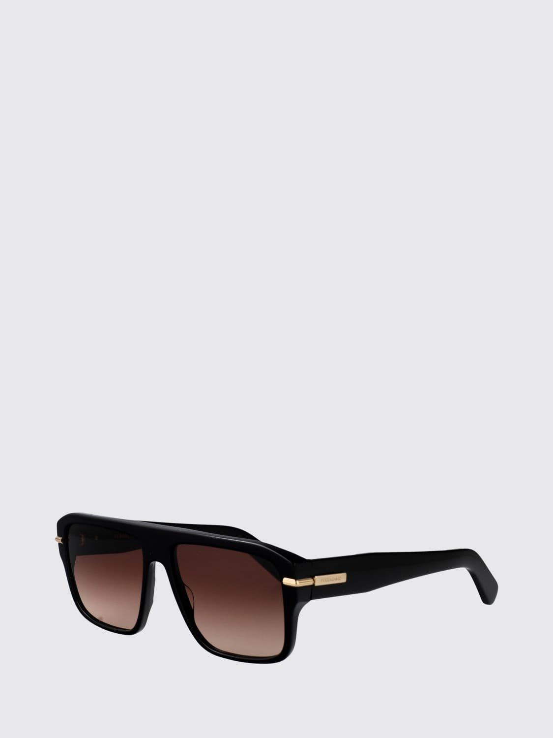 Ferragamo Aviator Sunglasses in Acetate with Gradient Lenses and Rectangular Frame