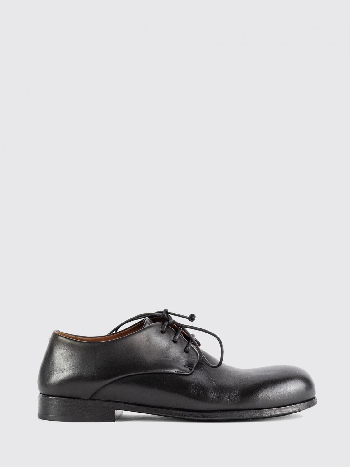 Marsèll Smooth Leather Derby Shoes with Round Toe and Leather Sole