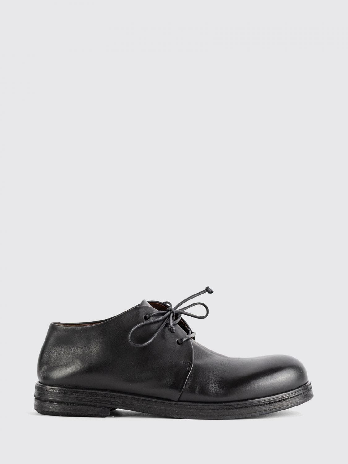 Marsèll Zucca Zeppa Leather Derby Shoes with Round Toe and Leather Sole