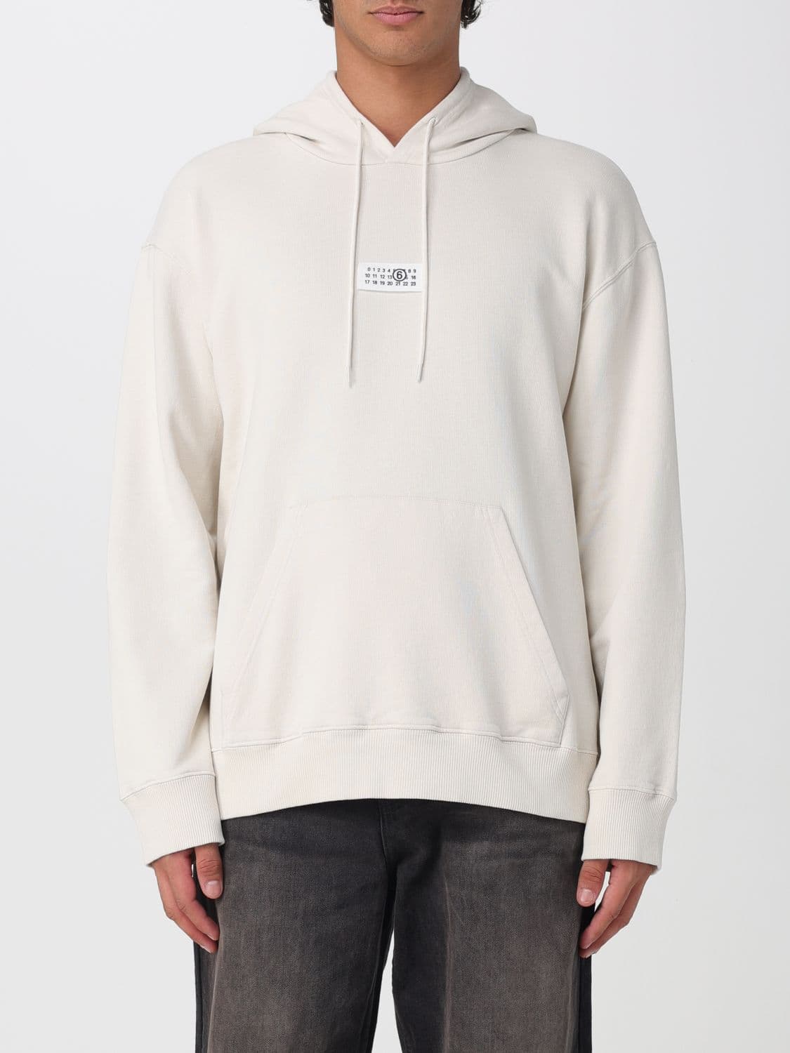 Mm6 Maison Margiela Cotton Hoodie with Numeric Logo